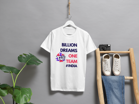 Billion Dreams One Team #INDIA Half Sleeve T-Shirt